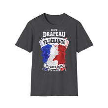 Charger l&#39;image dans la galerie, T-shirt &quot;si ce drapeau te dérange je t&#39;aide à faire tes valises&quot;
