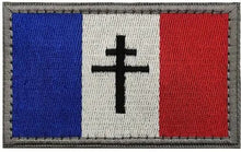 Charger l&#39;image dans la galerie, Ecusson &quot;France croix de Lorraine&quot; forme rectangulaire

